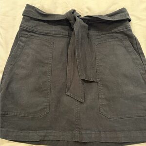 Bar III black Mini Skirt with Tie Waist